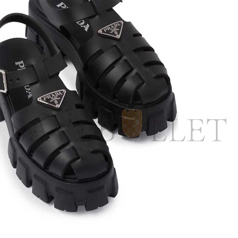 PRADA RUBBER MONOLITH SANDALS 1X853M PRADA RUBBER MONOLITH SANDALS 1X853M